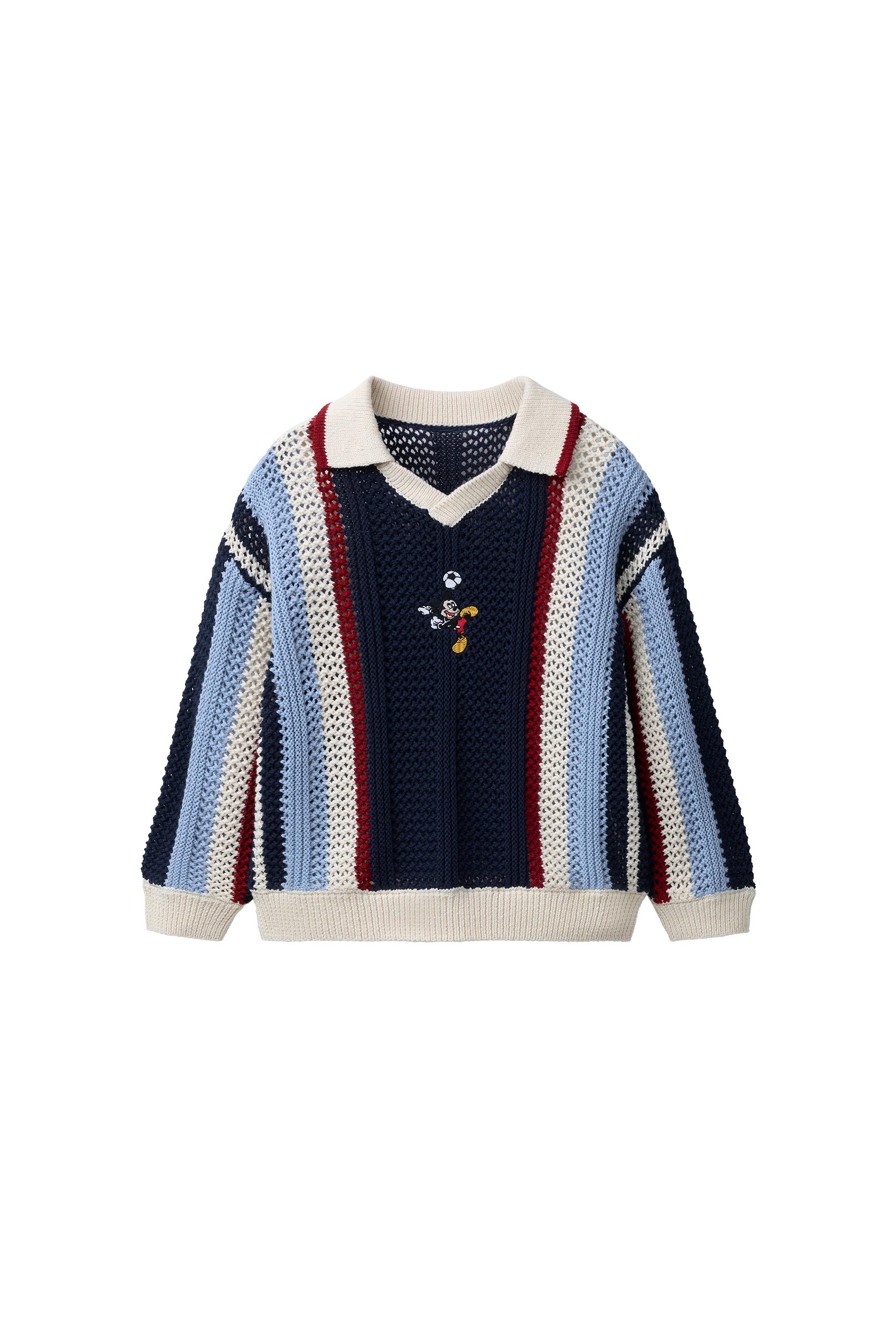 MICKEY MOUSE © DISNEY KNIT POLO SHIRT - Blue / Navy | ZARA United