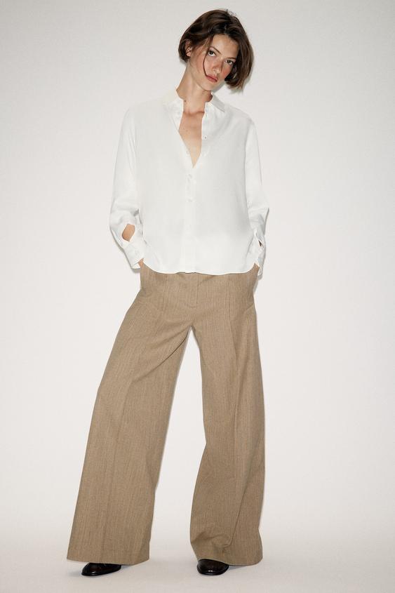 CAMISA FLUIDA ZW COLLECTION - Crudo de Zara - Imagen 0
