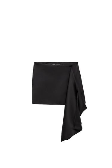 SATIN MINI SKIRT