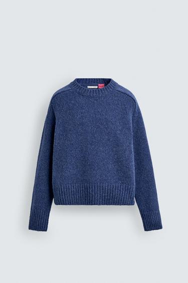 AMANDA LOBOS X ZARA EMBROIDERED RELAXED FIT JUMPER - Ink blue by Zara