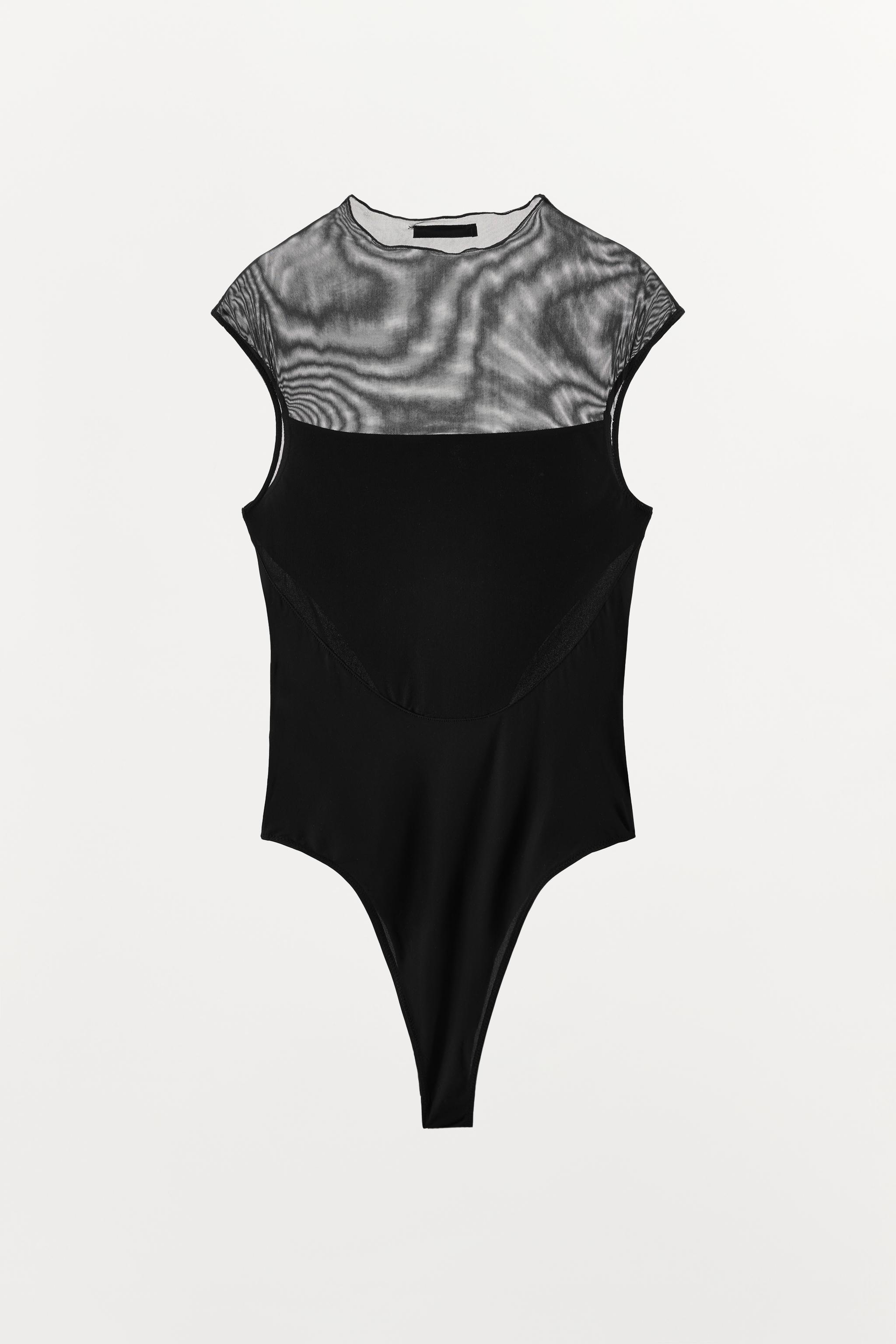 Боди COMBINED, тюль — Zara — фото 9