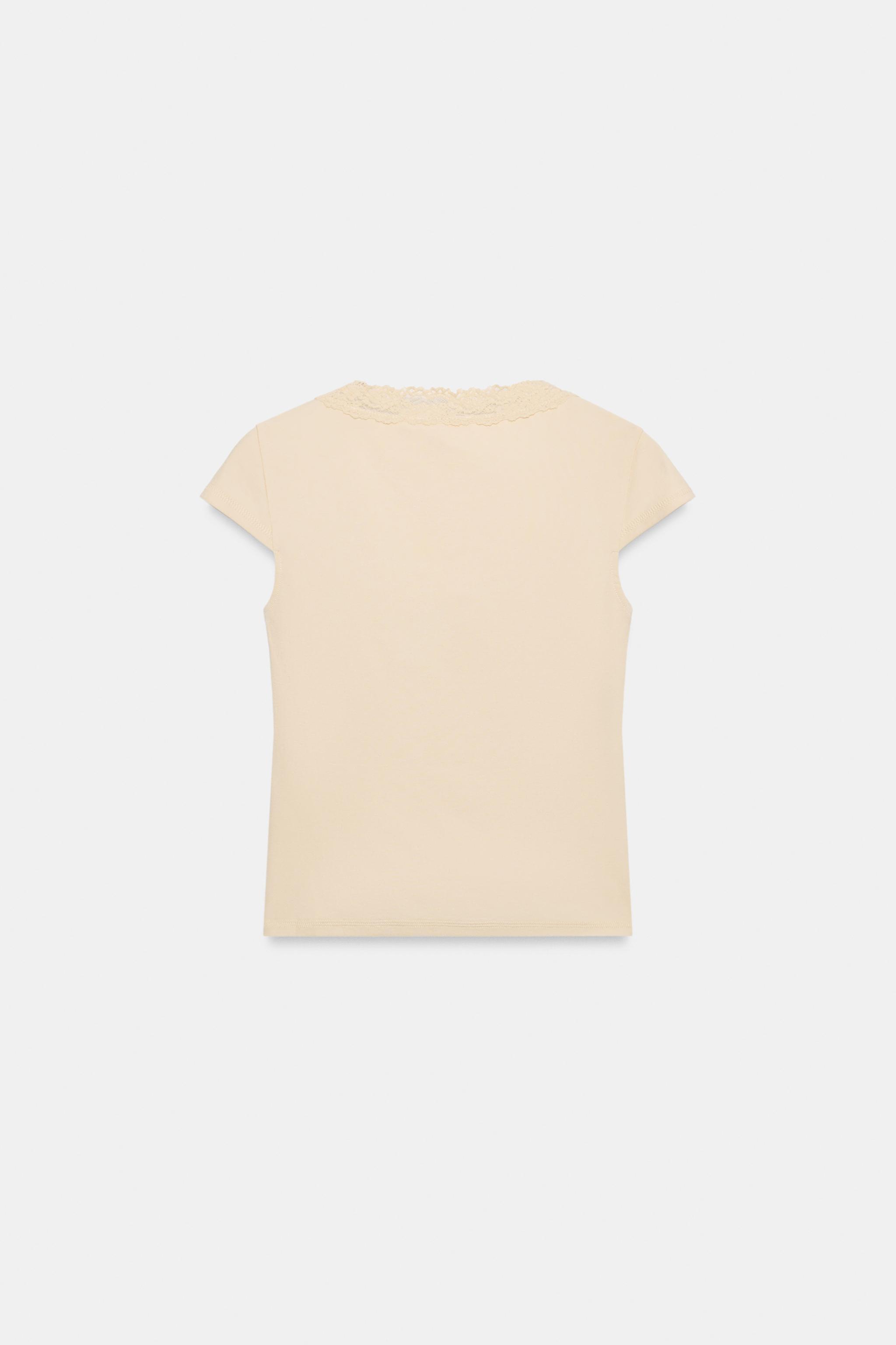 TOP COL PLONGEANT DENTELLE