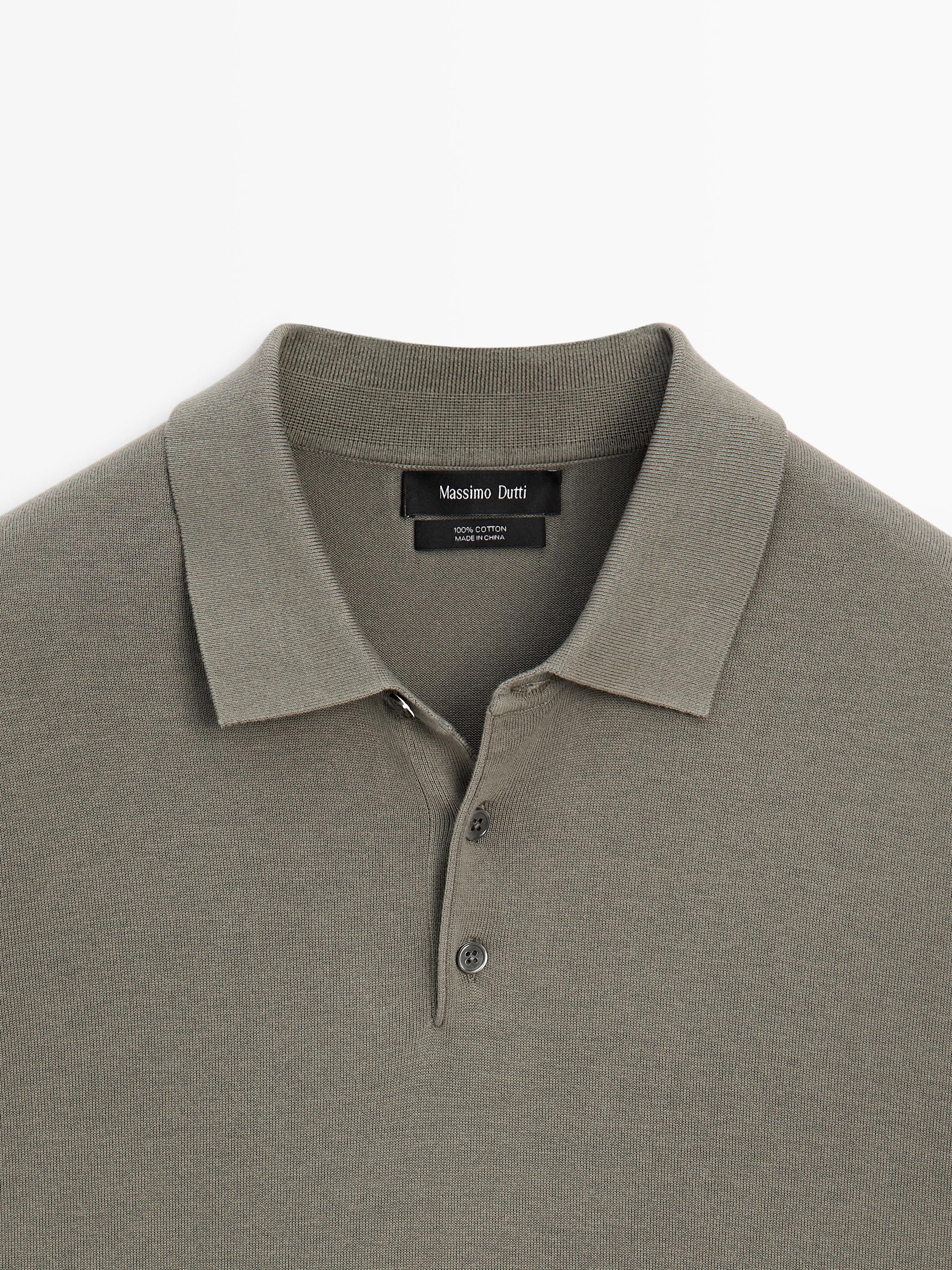 100% cotton knit short sleeve polo shirt