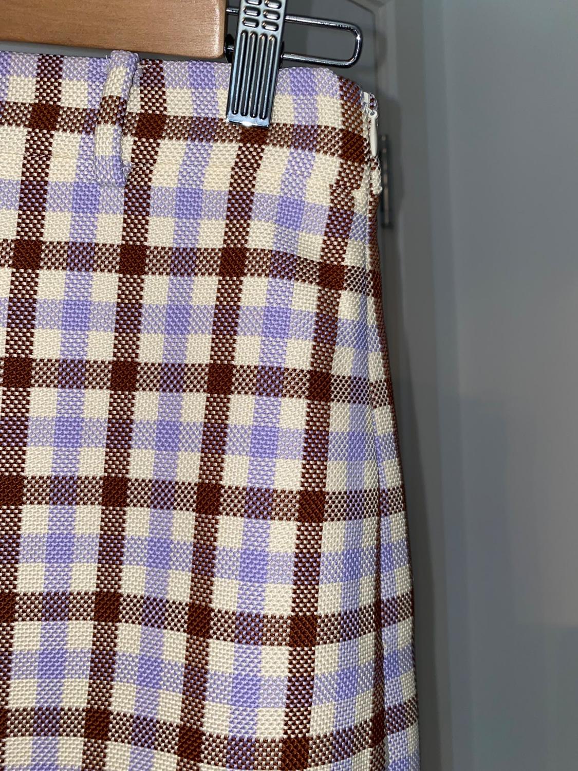 CHECK PENCIL SKIRT - Image 3
