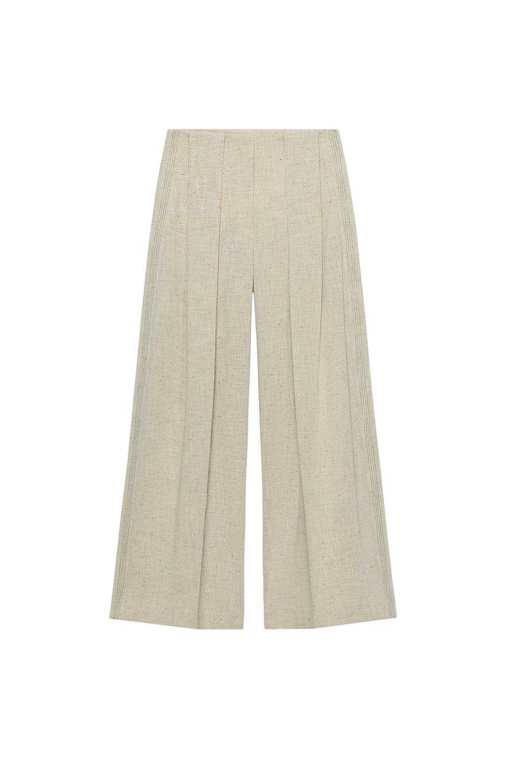 ZW COLLECTION TOPSTITCHED STRAIGHT LEG PANTS - image 4