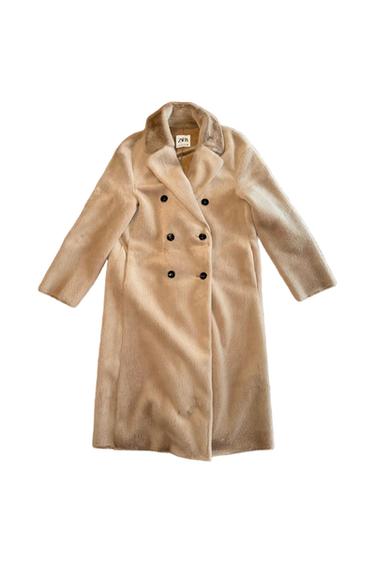 FAUX FUR TRENCH COAT