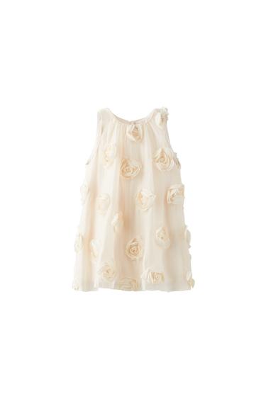 VESTIDO FLORES 3D
