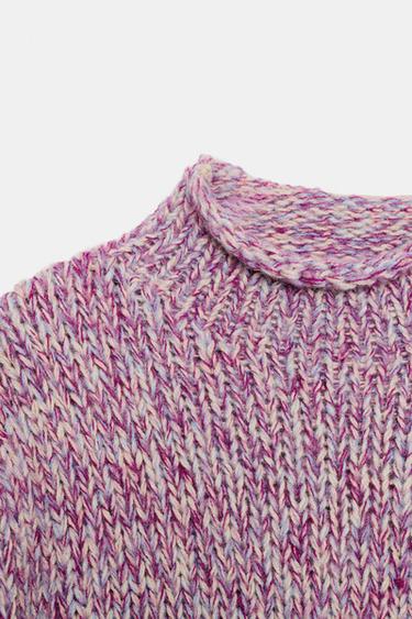 PULL EN MAILLE MULTICOLORE - Multicolore de Zara - Image 2