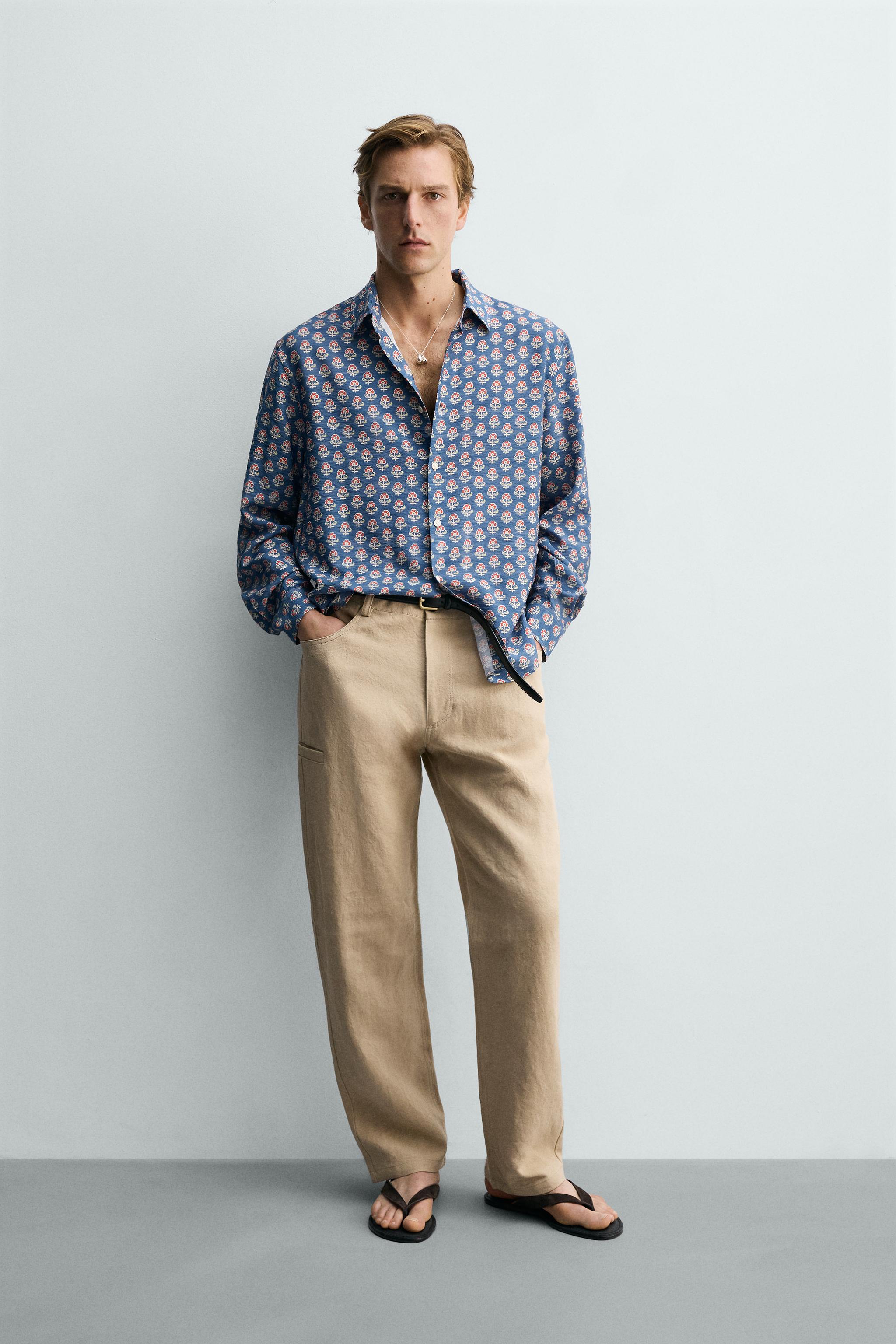 FLUID FLORAL PRINT SHIRT