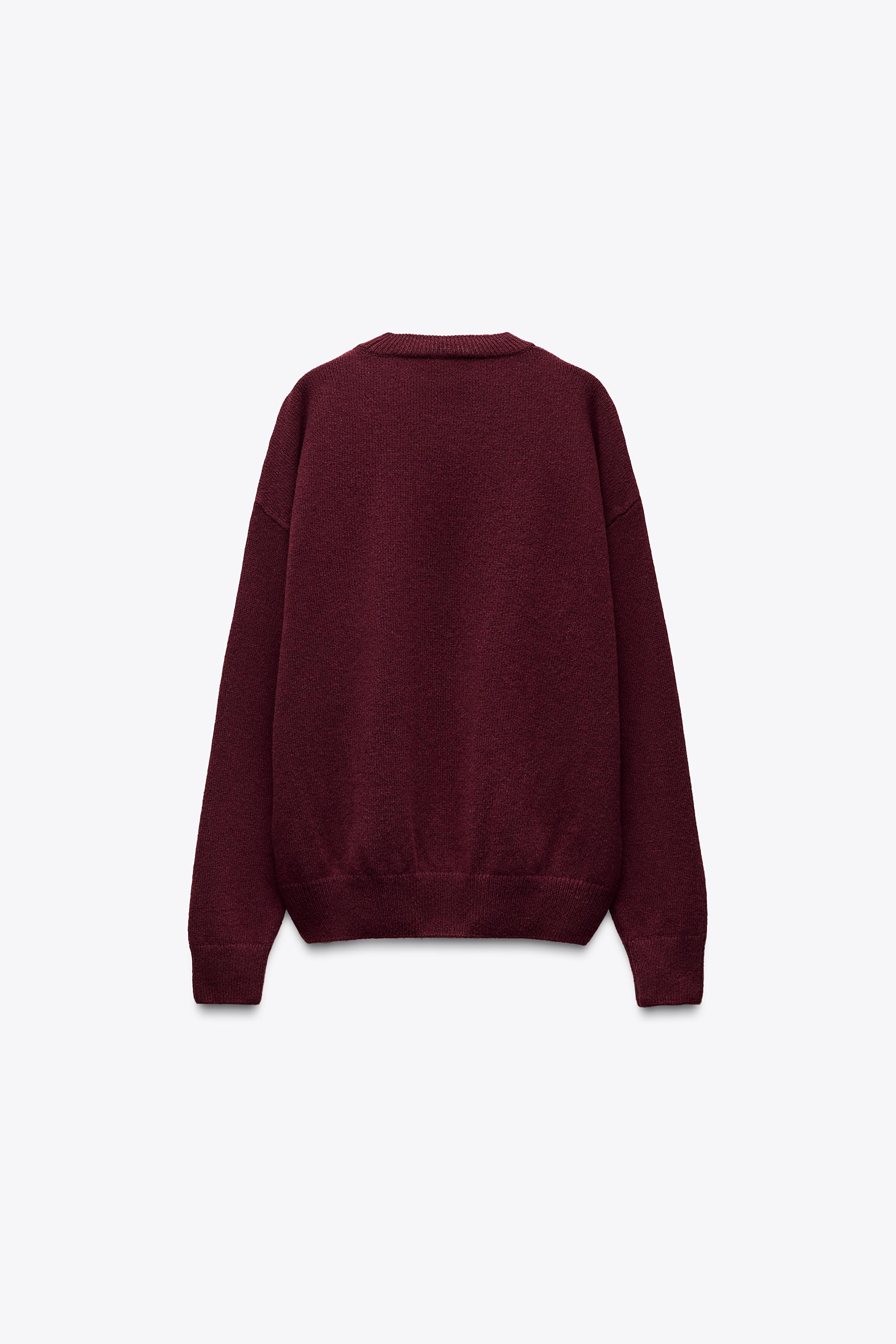 カシミヤ＆ウール無地セーター - ブラウン | ZARA Japan / 日本