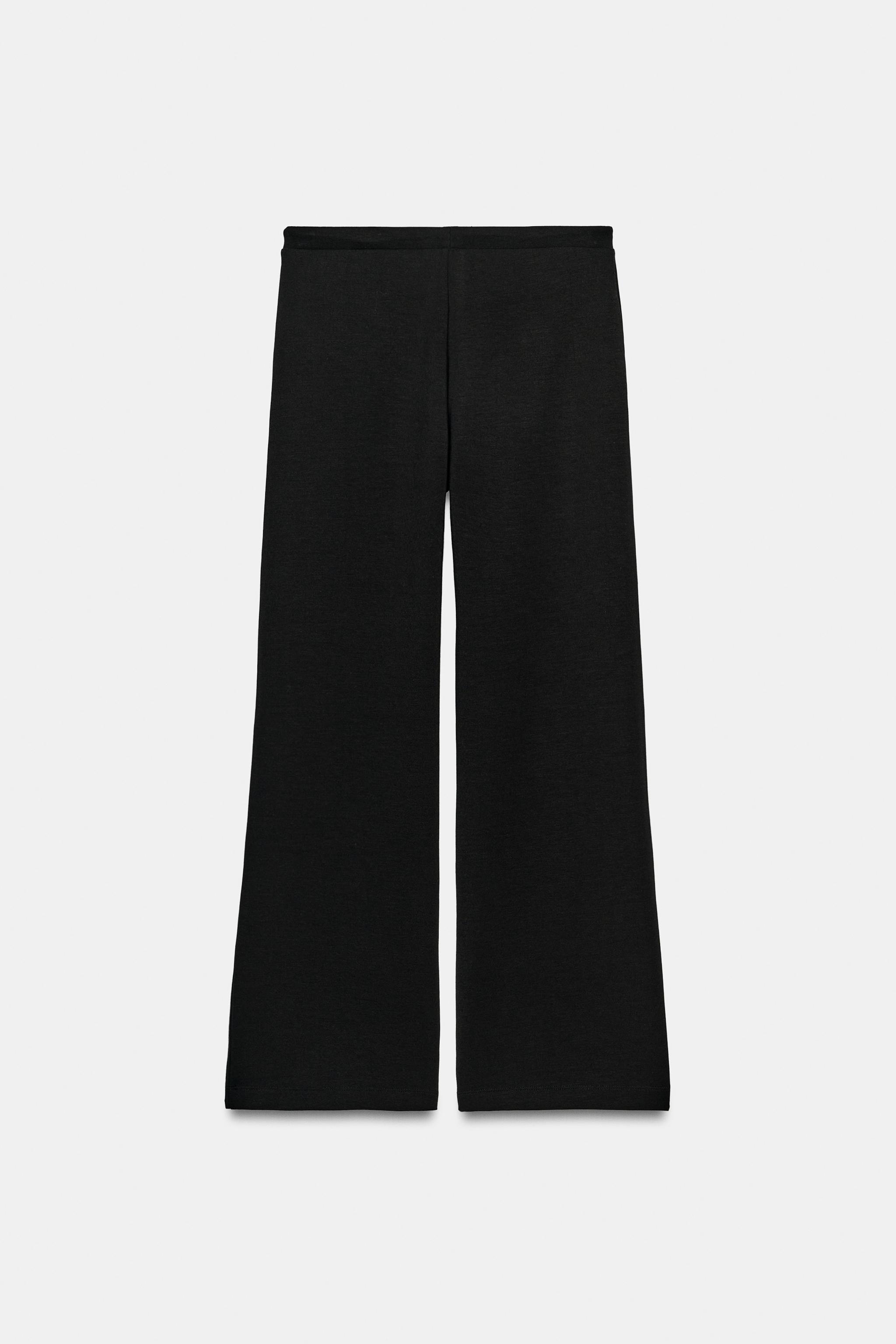 Женские брюки Zara INTERLOCK FLARED PANTS — фото 8