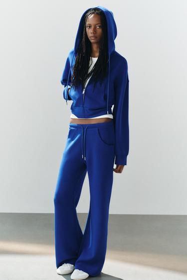 Zara ALT LAIENEVAD INTERLOCK-TRIKOTAAŽPÜKSID - Sinakas