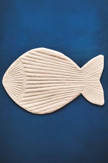 QUILTED FISH PLACEMAT - Light beige by Zara - Image 6