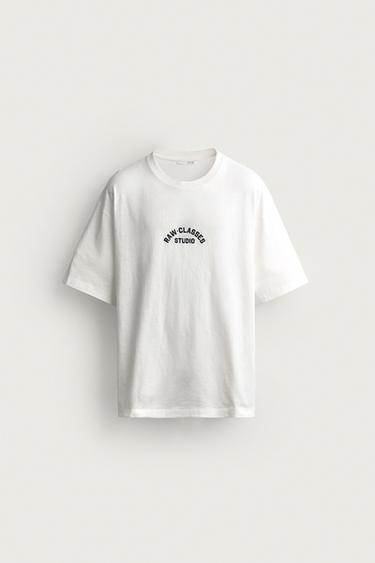 RELAXED FIT GRAPHIC T-SHIRT - White by Zara