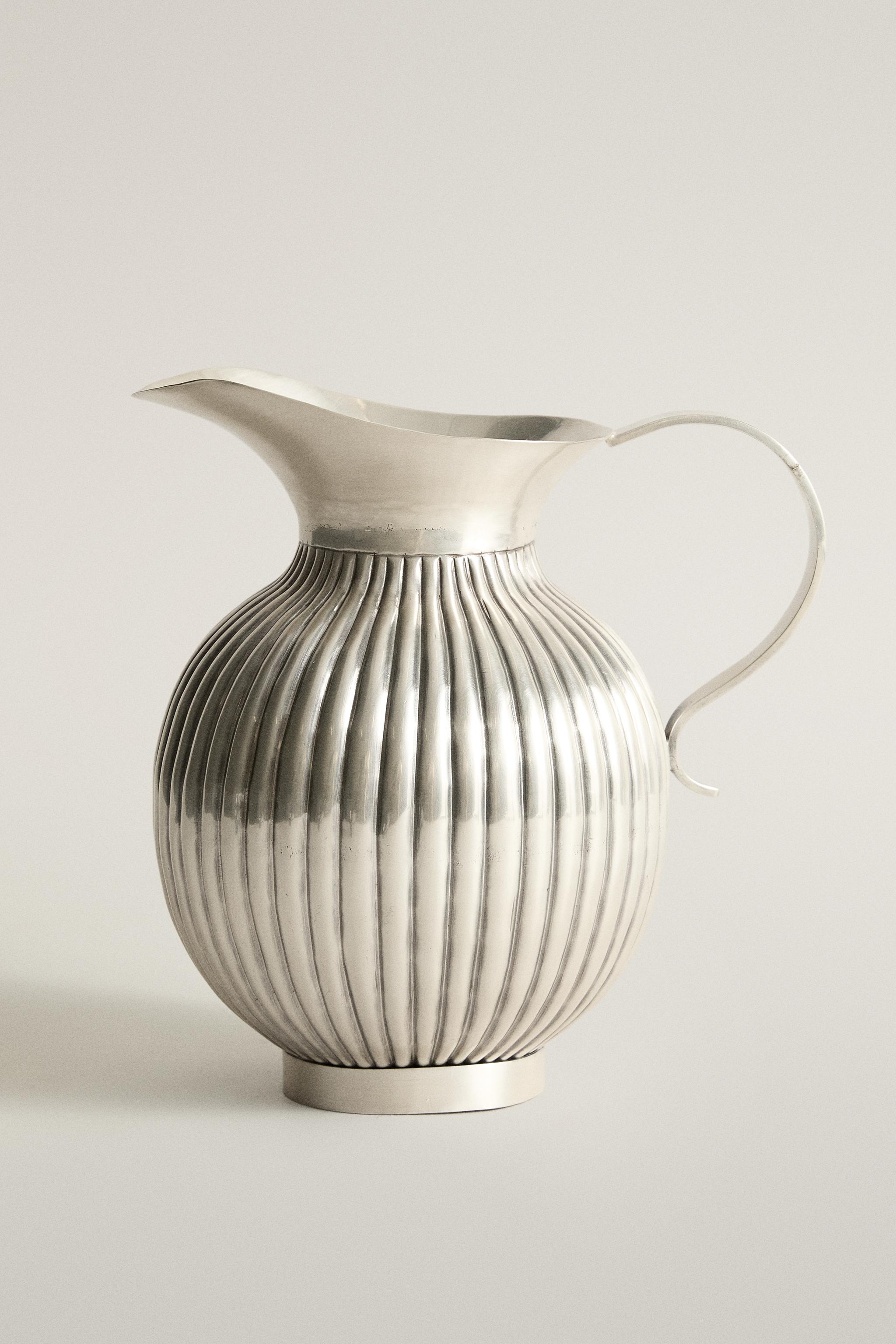 DECORATIVE STEEL WAVY METAL ACCESSORY - Silver | ZARA United States