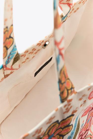 MAXI SAC IMPRIMÉ FLEURS BRODÉES - Multicolore de Zara - Image 4