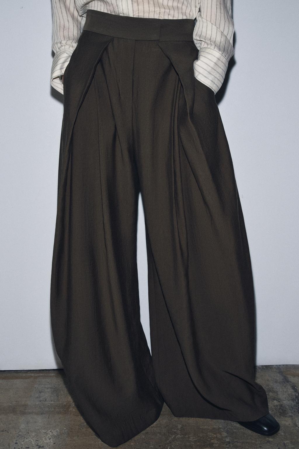 ZW COLLECTION PLEATED WIDE LEG PANTS - image 2