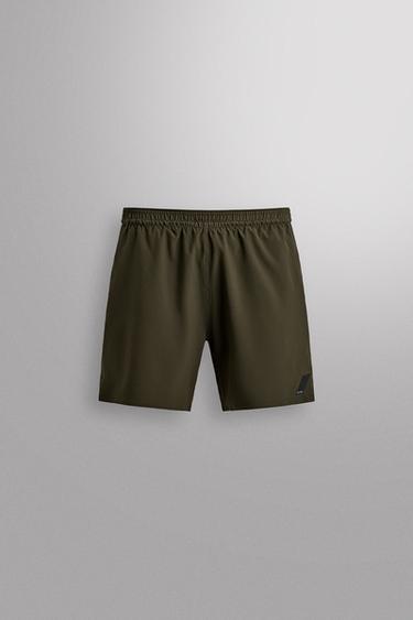 TECHNICAL CARGO BERMUDA SHORTS - Green by Zara