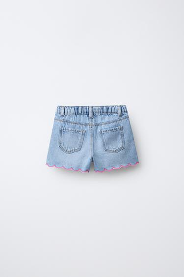 SHORT EN JEAN ONDES - Bleu moyen de Zara - Image 1