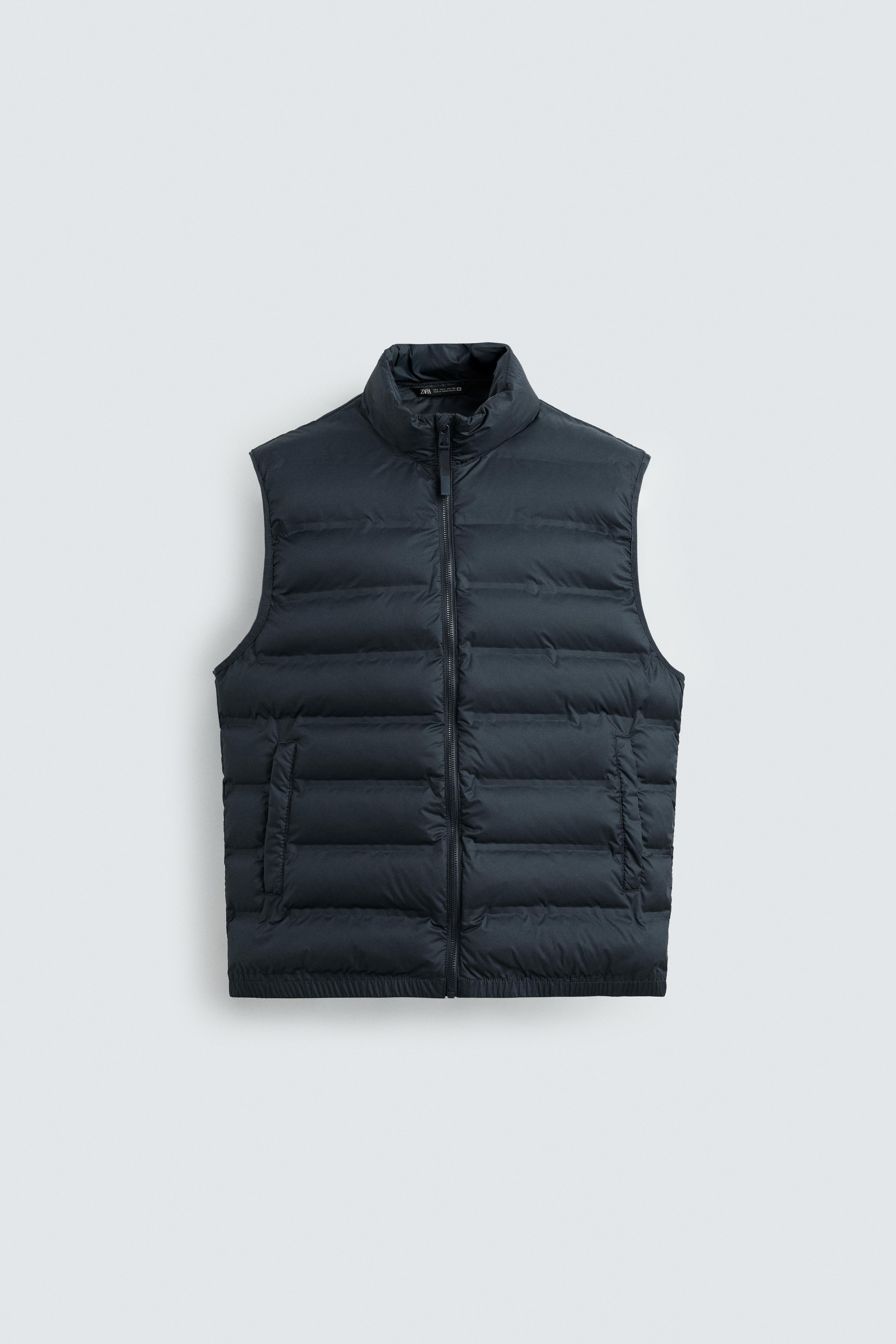 WATER REPELLENT LIGHTWEIGHT PADDED VEST - Navy blue | ZARA
