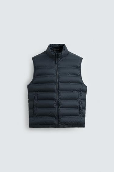 GILET MATELASSÉ LÉGER DÉPERLANT - Bleu marine de Zara - Image 5