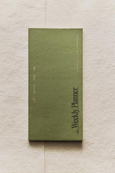 WEEKLY PLANNER WITH GOLDEN RIMS - Green by Zara - Image 6