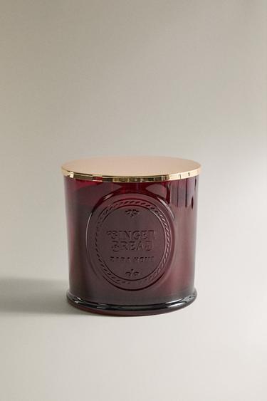 (650 G) BOUGIE PARFUMÉE PAIN D'ÉPICES - Rouge de Zara - Image 1