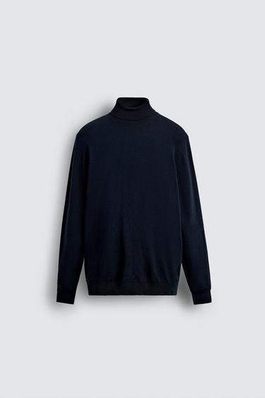 MAGLIA CON VISCOSA - Blu Marino di Zara
