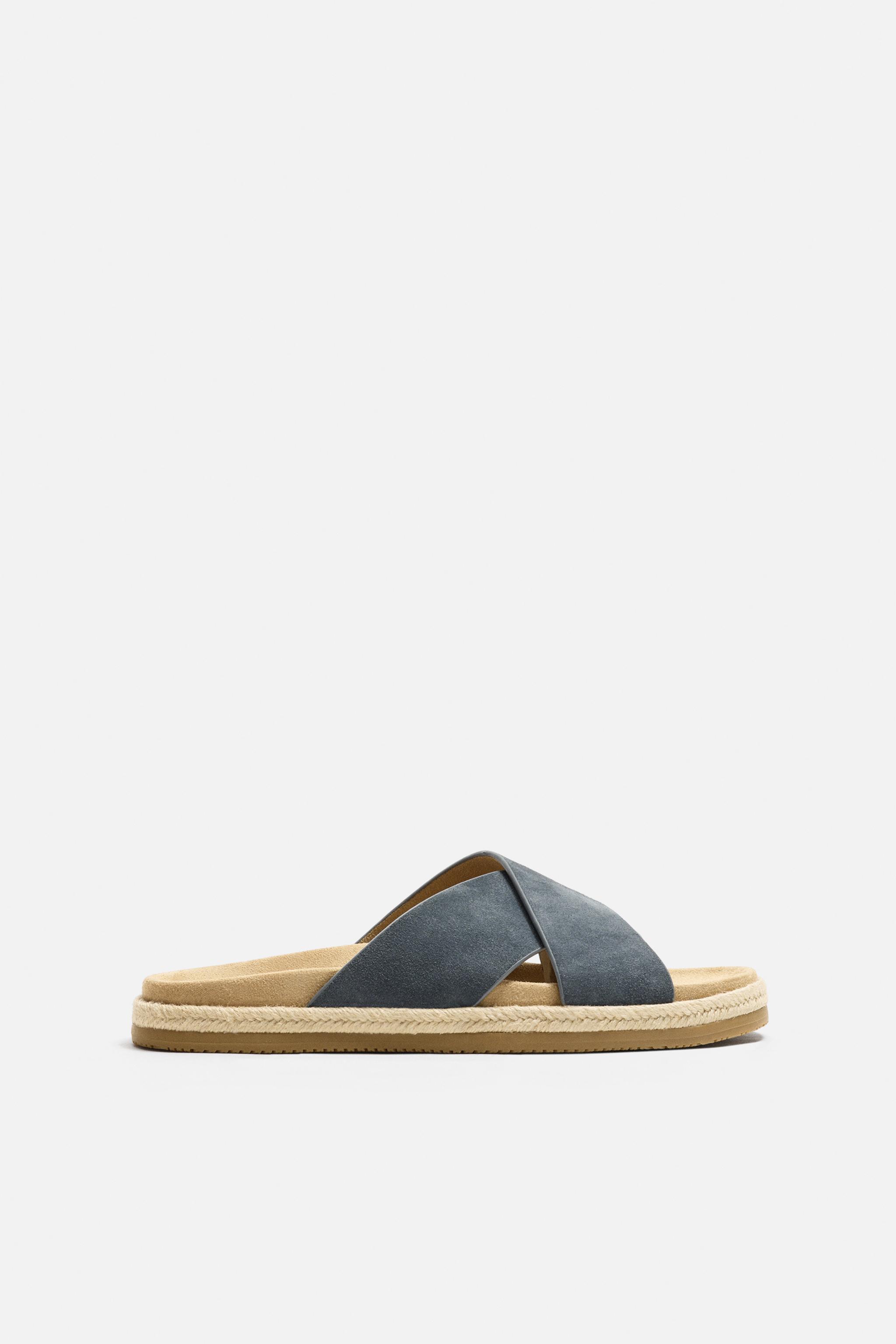 SANDALES EN CUIR CROISÉES