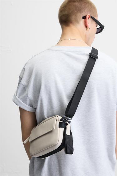 RUBBERISED CROSSBODY BAG - Bone White by Zara - Image 0