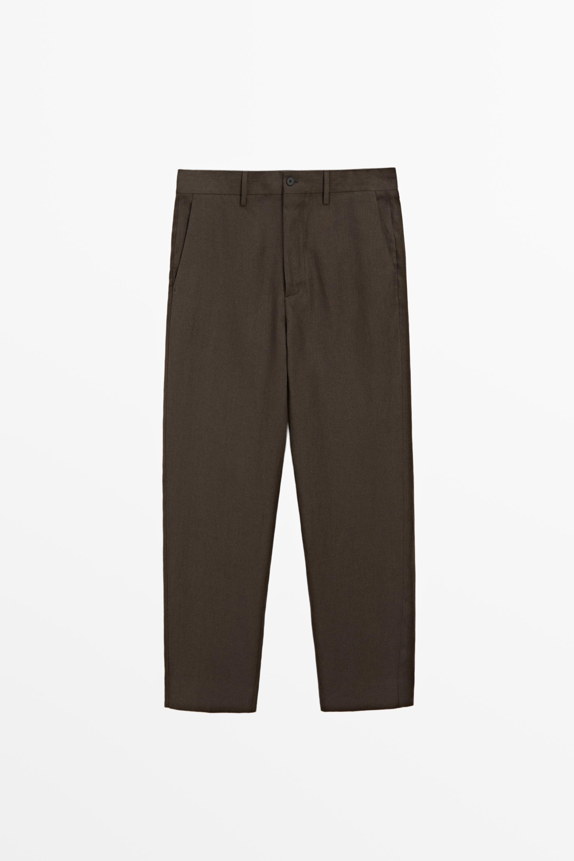 Linen suit trousers