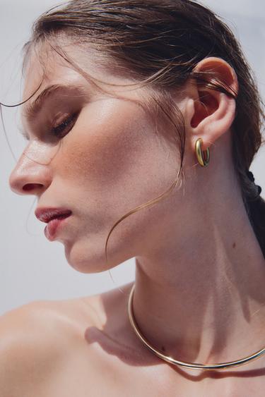 Zara METAL CHOKER NECKLACE - Golden