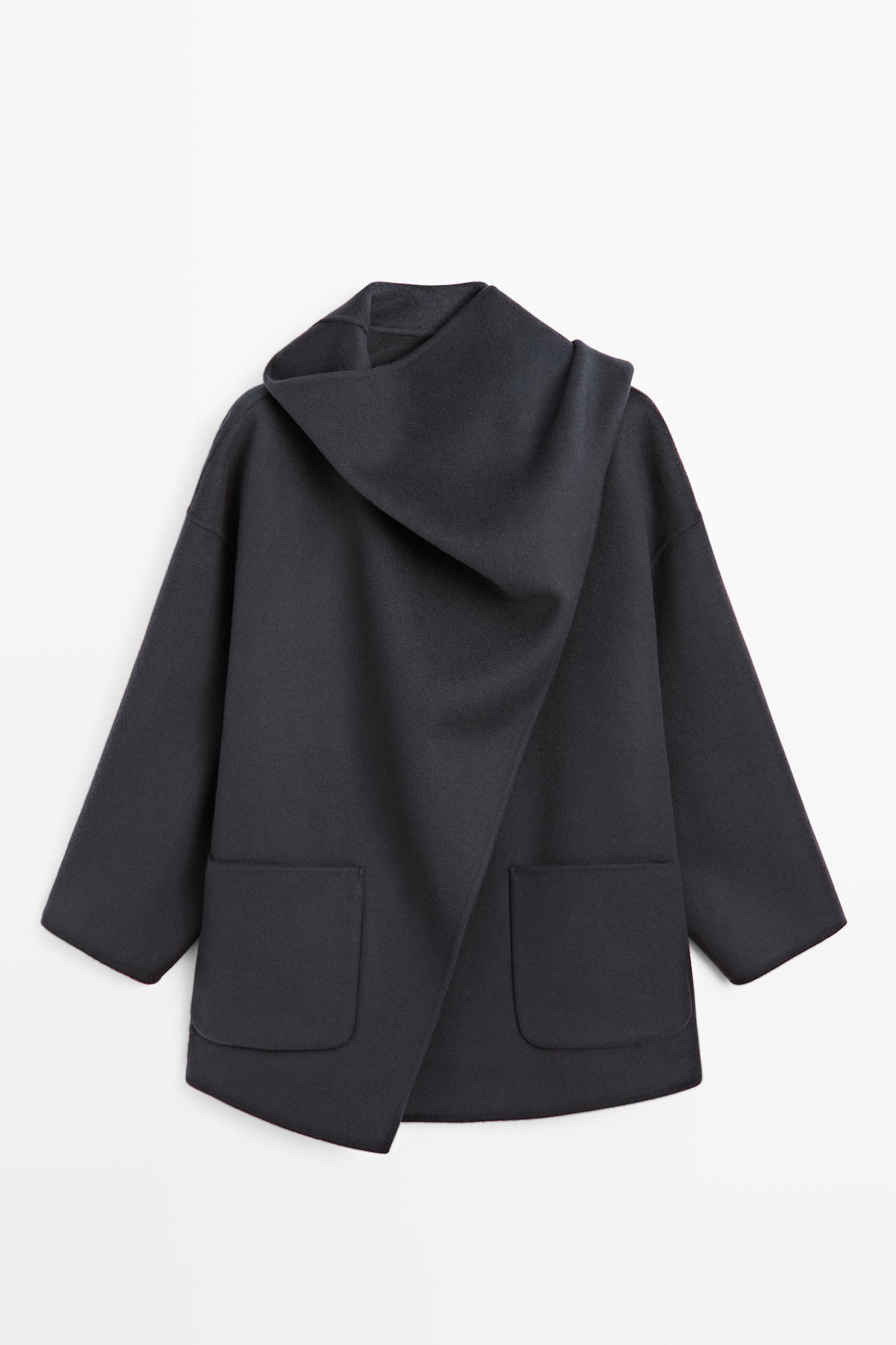Manteau mi-long avec écharpe
