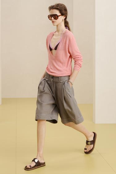 LTHR MTLLC FLT SNDLS 16 - Brown by Zara - Image 1