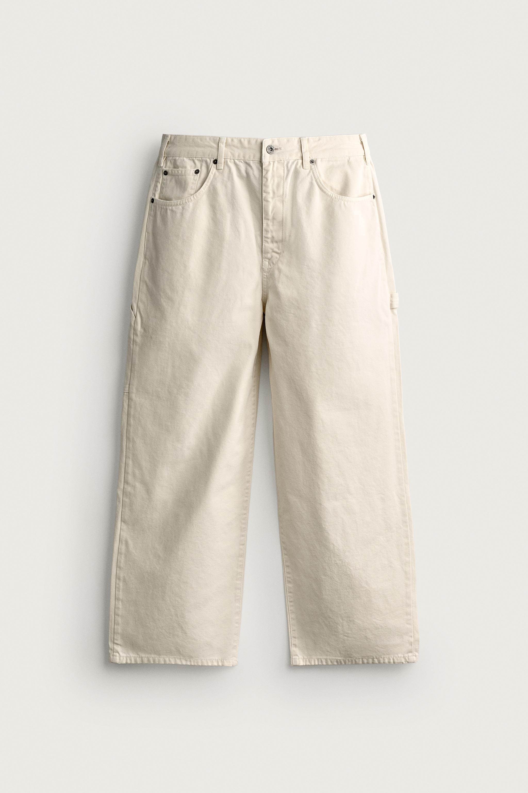 Zara MARANGOZ CEPLİ RELAXED FIT PANTOLON