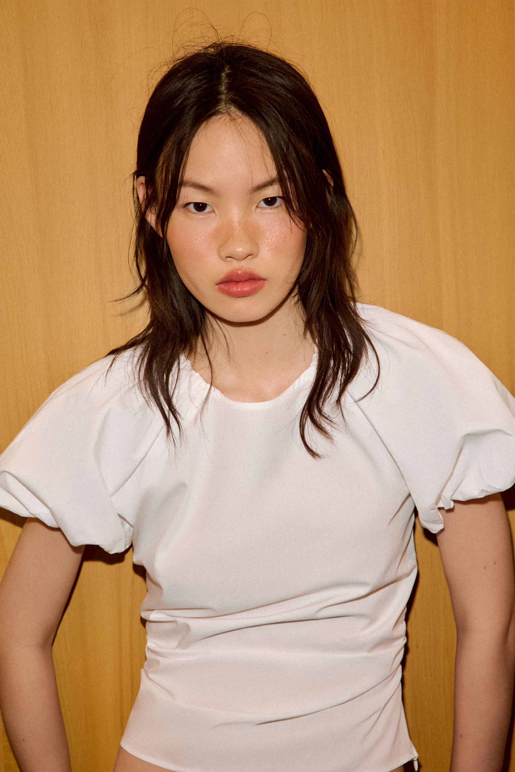 BALON KOLLU POPLİN TOP