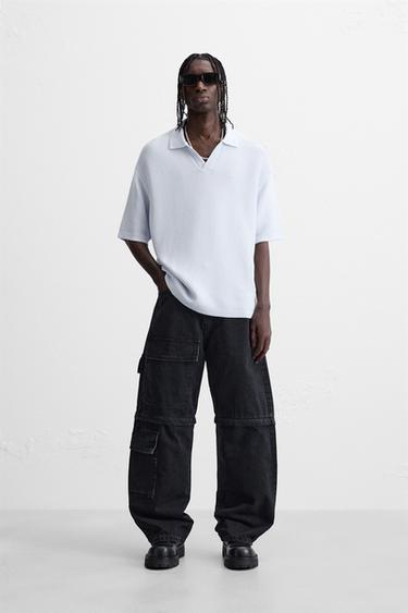 POLO ESTRUCTURA - Azul claro de Zara - Imagen 0