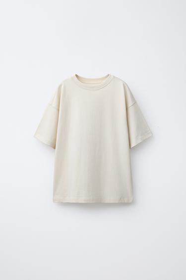 CAMISETA BÁSICA - Tostado de Zara