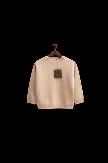 ZARA TIMELESS – KASCHMIR-STRICKPULLOVER - Cremefarben von Zara