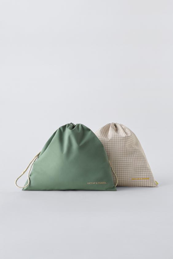 LOT DE POCHETTES DE VOYAGE - Vert | ZARA Canada