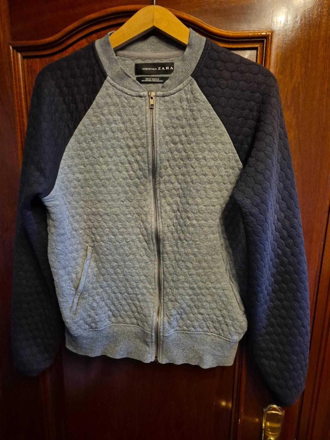 TWO-TONE QUILTED BOMBER JACKET