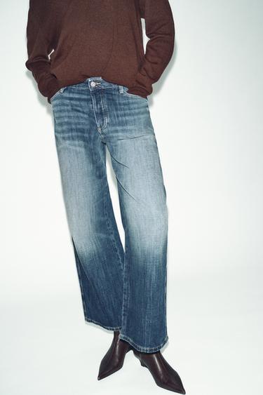 JEANS Z1975 STRAIGHT LOW-RISE FULL LENGTH - Blue by Zara