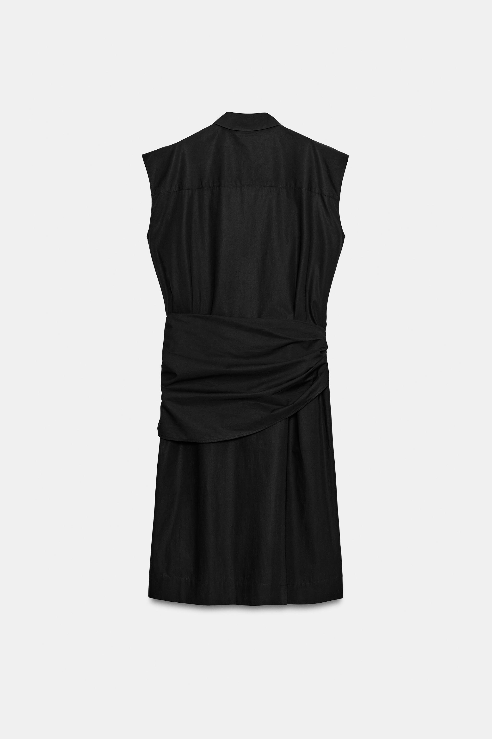 Женские платья Zara ZW COLLECTION SASH SHIRT DRESS — фото 8