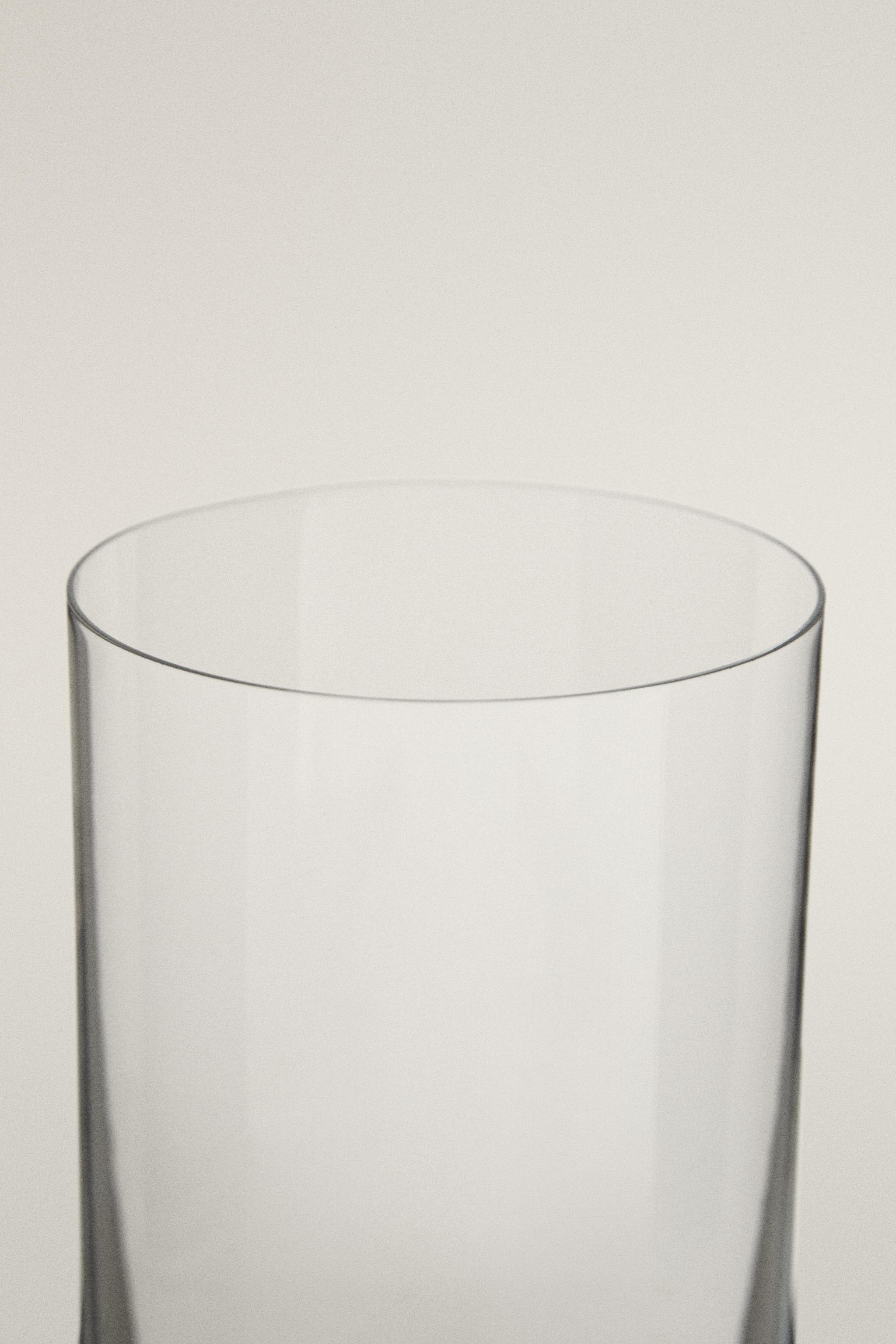 STRAIGHT CRYSTALLINE SOFT DRINK TUMBLER — Transparent