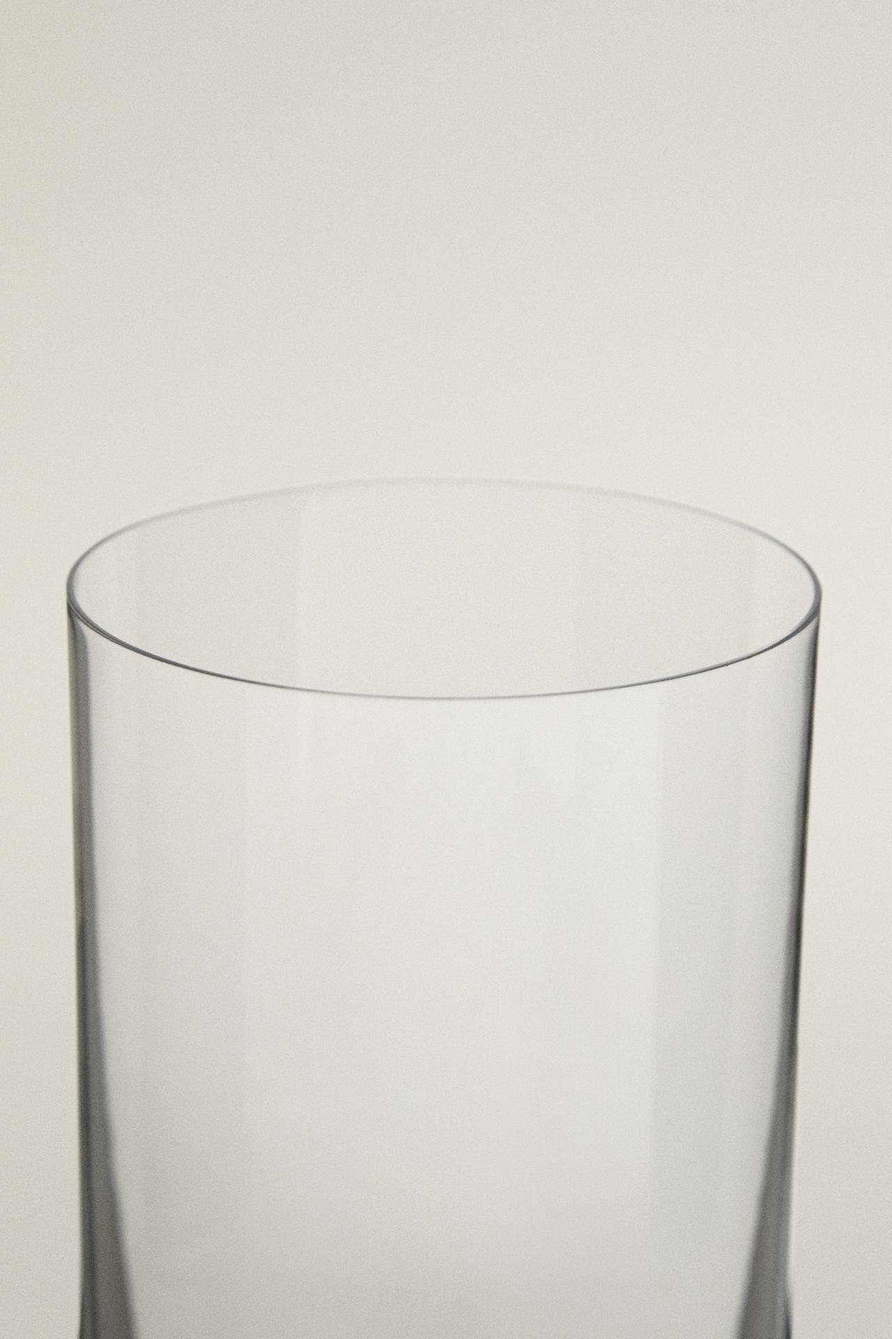 STRAIGHT CRYSTALLINE SOFT DRINK TUMBLER — Transparent