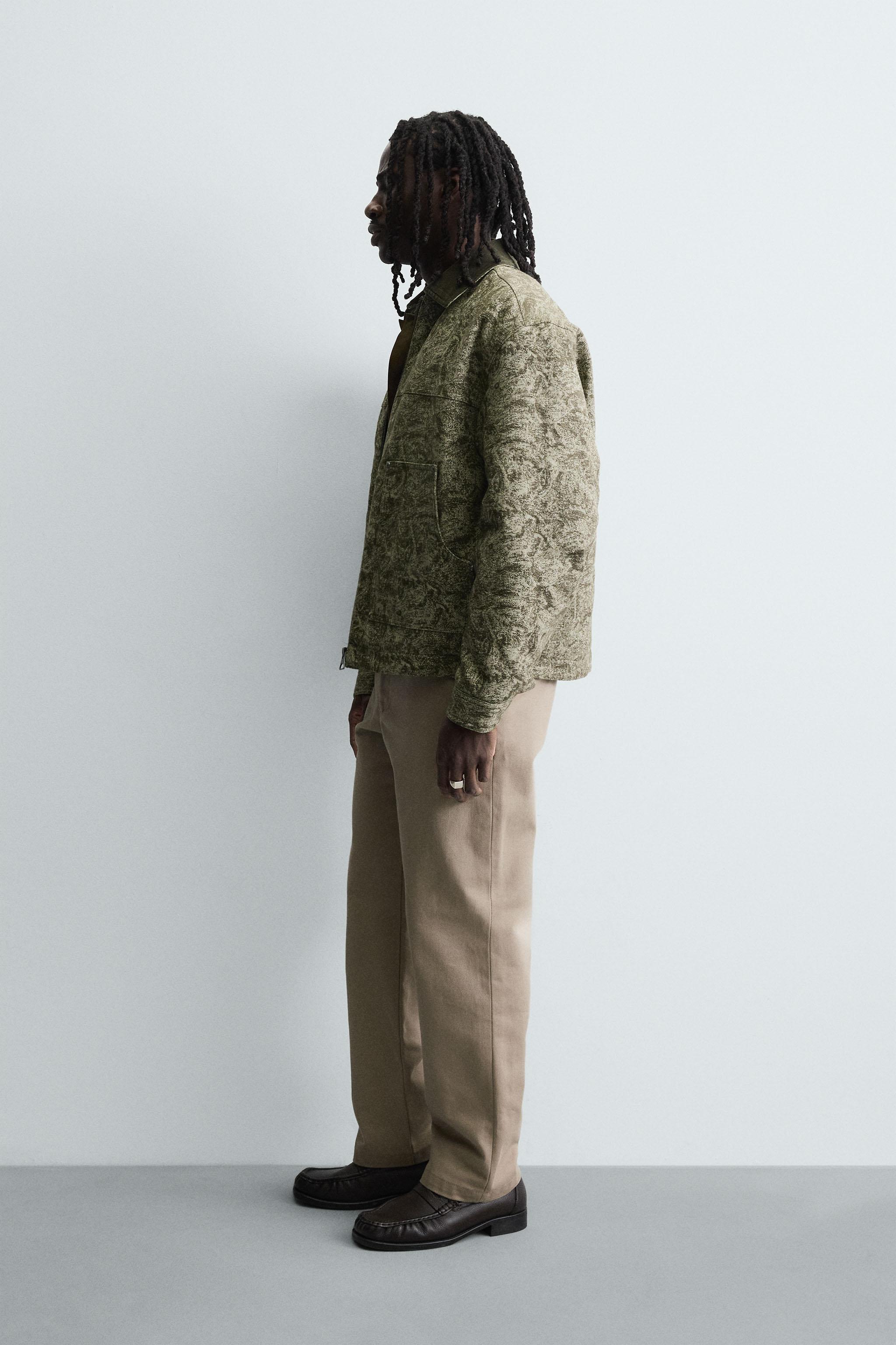 ABSTRACT JACQUARD QUILTED JACKET