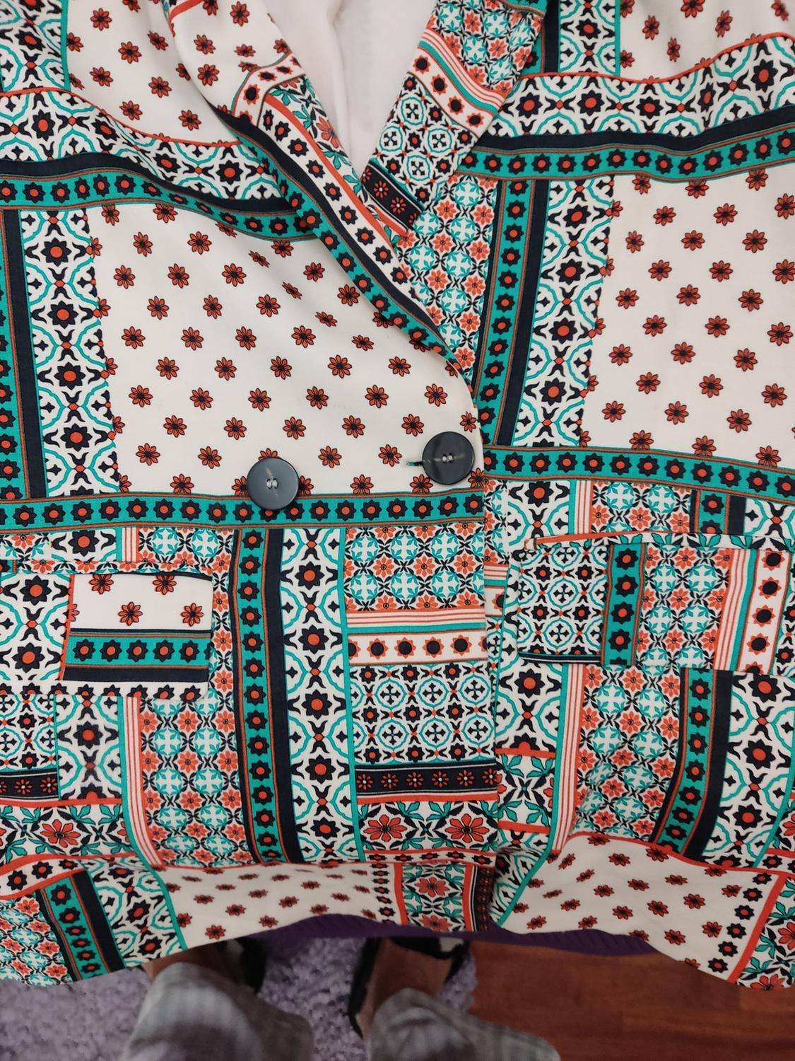 PRINTED FLOWING BLAZER - Image 4