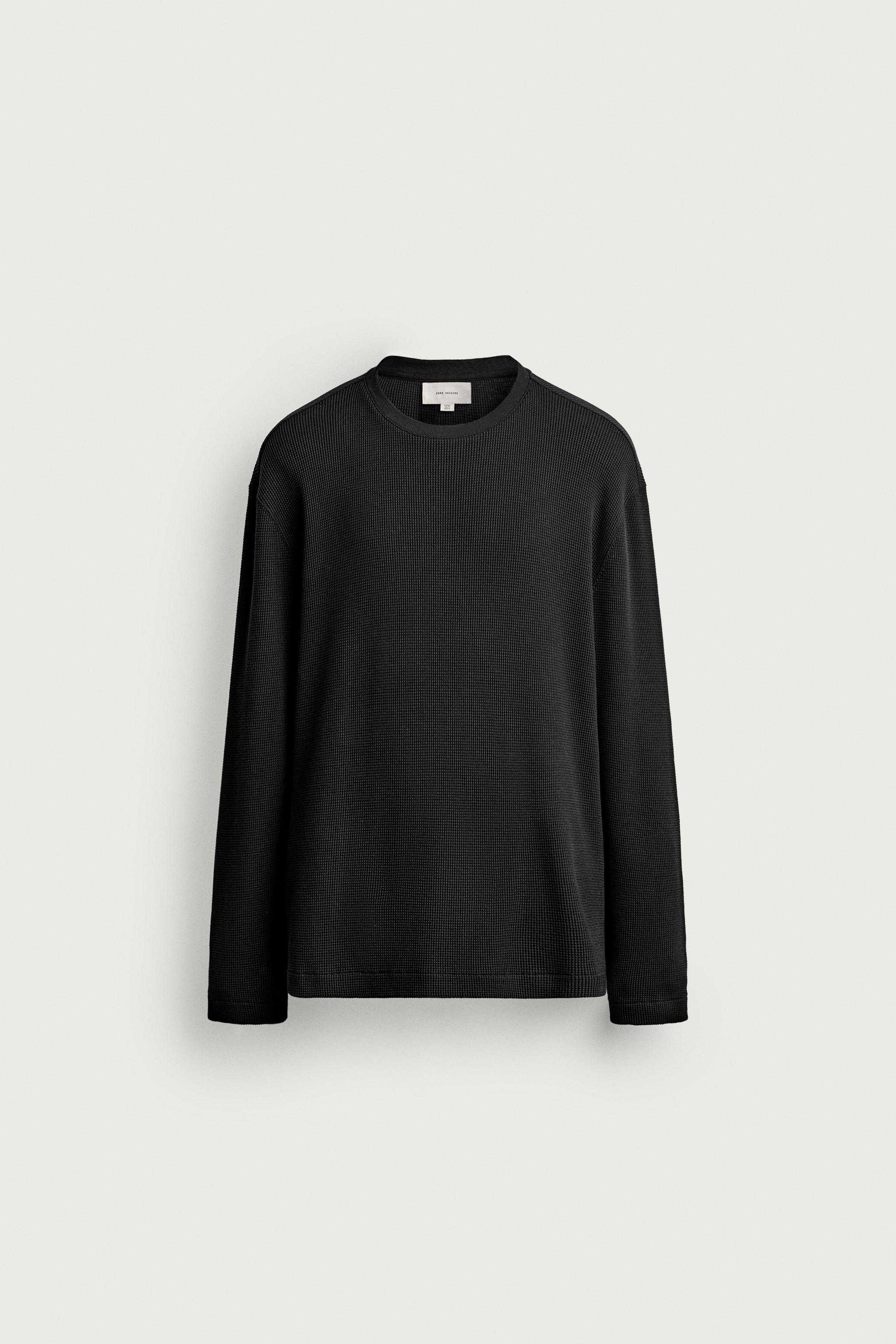 WAFFLE-TEXTURED T-SHIRT