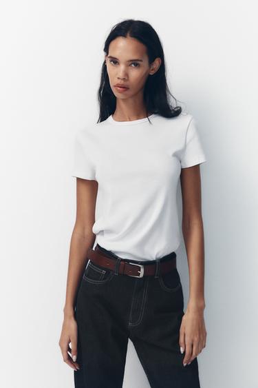 JEAN TRF WIDE LEG TAILLE HAUTE LONGUEUR COMPLÈTE - Bleu soutenu de Zara - Image 2