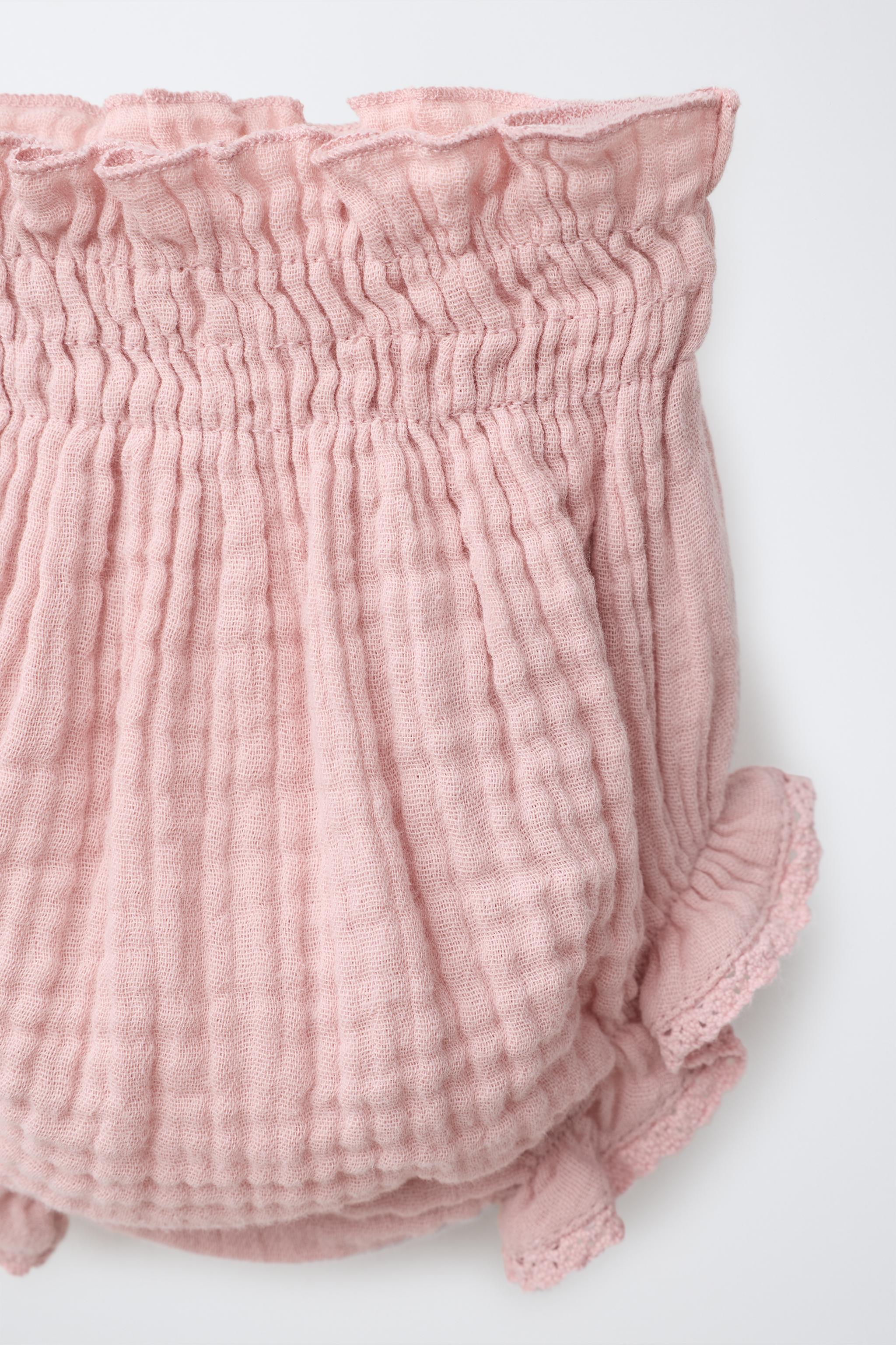 Детские шорты Zara TEXTURED LACE BOTTOMS — фото 3